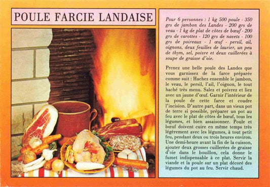 74030083 Rezept Recette-- Poule Farcie Landaise