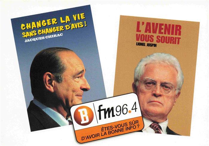 74030164 Radio Politik Jacques Chirac Lionel Jospin