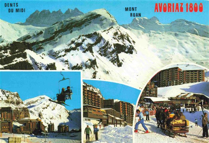 74031256 Sessellift Chairlift Telesiege Avoriaz Haute Savoie Mont Ruan