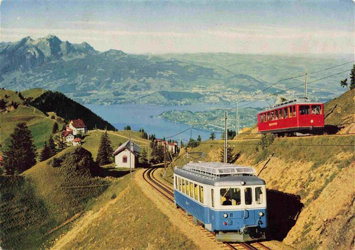 74030712 Eisenbahn Railway Chemin de Fer Ferrovia-- Rigi kulm Luzern Pilatus