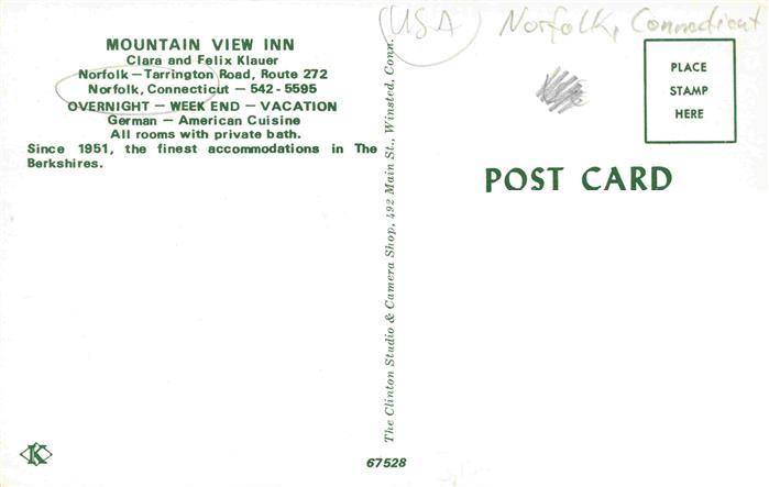 73969965 Norfolk Connecticut USA Mountain View Inn