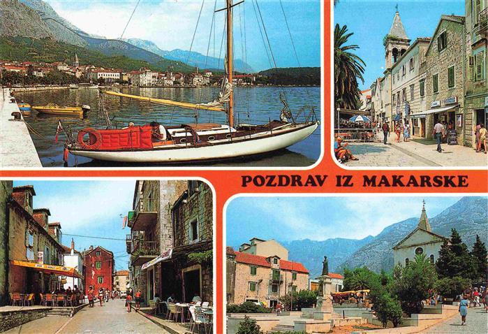 73970678 Makarske Makarska Croatia Harbour Localities Market Square