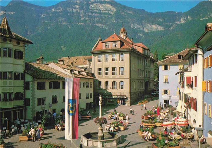 73970704 Kaltern Caldaro South Tyrol IT Village square with Marian column