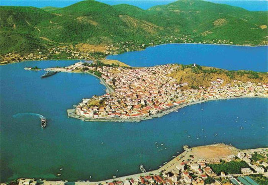 73971579 Poros Greece aerial photograph