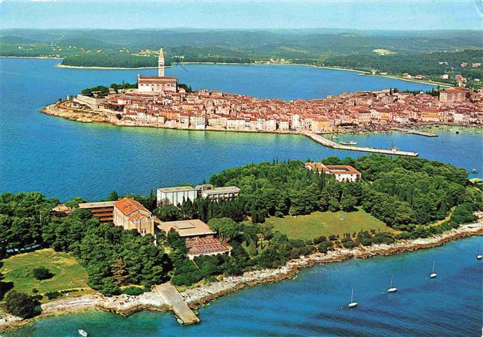 73983656 Rovinj Rovigno Istrien Croatia Kuesenpanorama Hafen Halbinsel