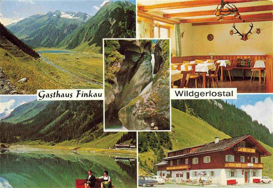 73985394 Gerlos Zillertal AT Gasthaus Finkau Panorama Wildgerlostal Schlucht Was