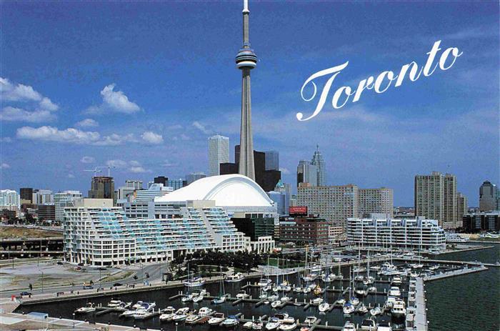 73985427 TORONTO Canada Harbour Dome Stadium and C.N. Tower