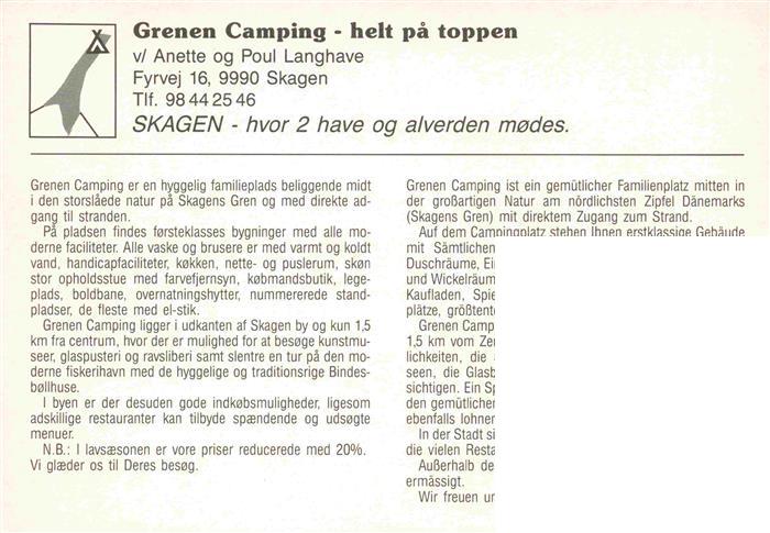 73985461 Skagen DK Grenen Camping Luftaufnahme