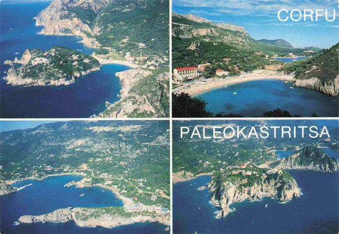 73985853 Paleokastritsa Korfu Corfu Greece Panorama Fliegeraufnahmen