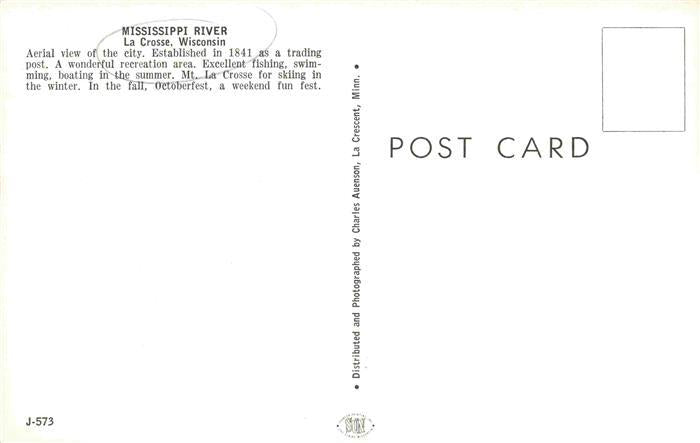 73993807 Wisconsin US-State Mississippi River La Crosse Fliegeraufnahme