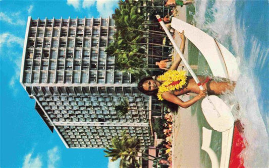 73994071 Waikiki Honolulu Hawaii USA The Outrigger Hotel Strand