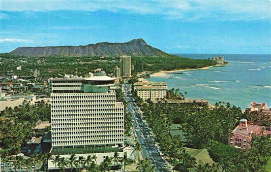 73994155 Waikiki Honolulu Hawaii USA Wandrous Waikiki and Diamond Head Frame Bus