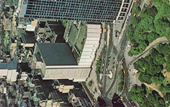 73994200 NEW YORK City USA Aerial view of Columbus Circle New York Coliseum and