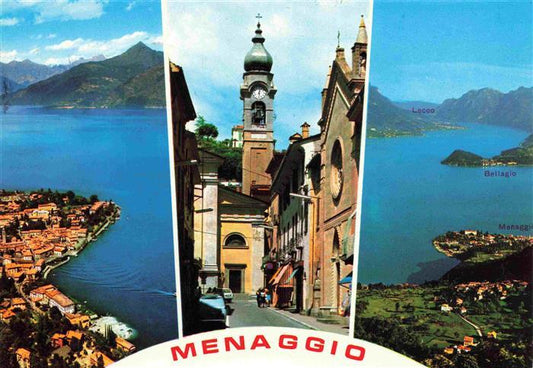 73995388 Menaggio Lago di Como Lombardia IT Fliegeraufnahmen Ortsmotiv