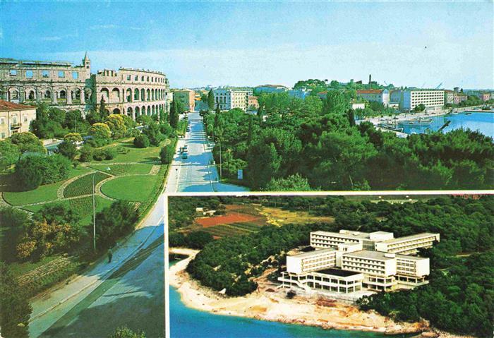 73995390 Pula Pola Croatia Amfiteatar Hotel Brioni Fliegeraufnahme