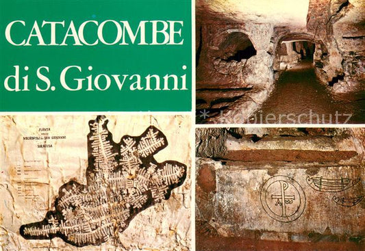 73740883 Siracusa Syrakus Sicilia Pianta di S Giovanni Decumanus Maximus Grafito