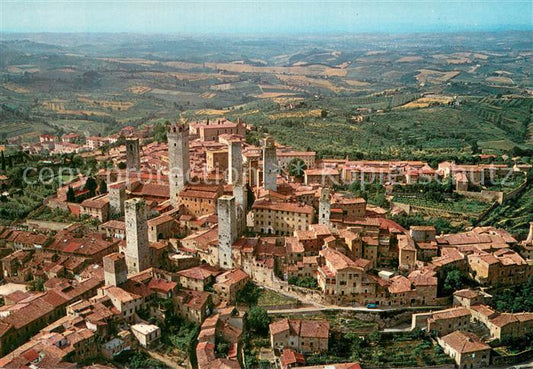 73743576 San Gimignano Toscana Panorama dall aereo