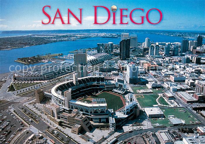 73745164 San Diego Californie Vue aérienne avec le nouveau parc de baseball