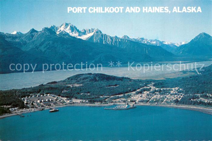 73745183 Haines Alaska Port Chilkoot and Haines Aerial view