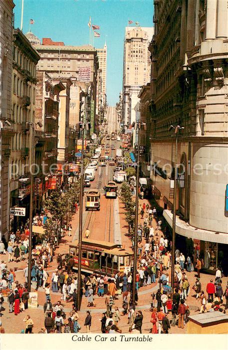 73745222 Téléphérique de San Francisco en Californie à Turntable