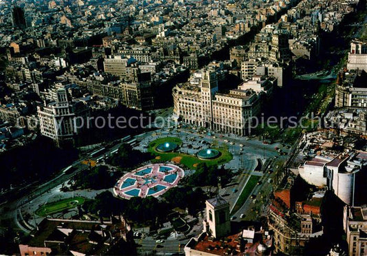 73745245 Barcelona Cataluna Fliegeraufnahme Plaza de Cataluna