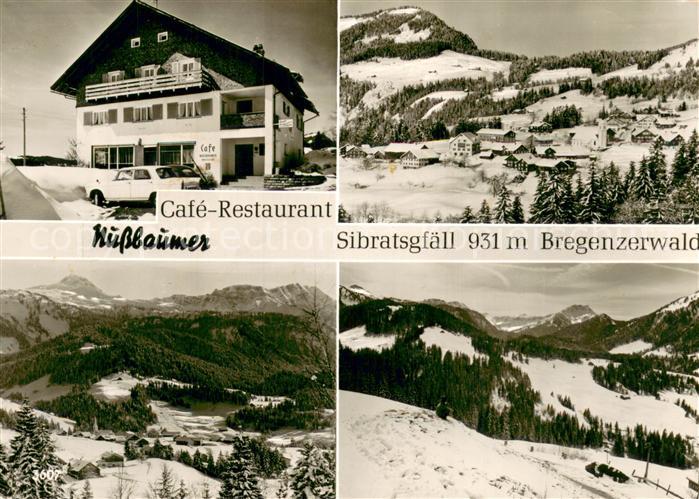 73743830 Vorarlberg Cafe Restaurant Nussbaumer Sibratsgfaell Bregenzerwald Panor