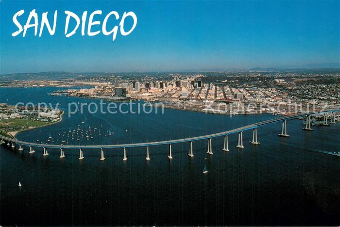 73743892 San Diego California Bruecke Fliegeraufnahme