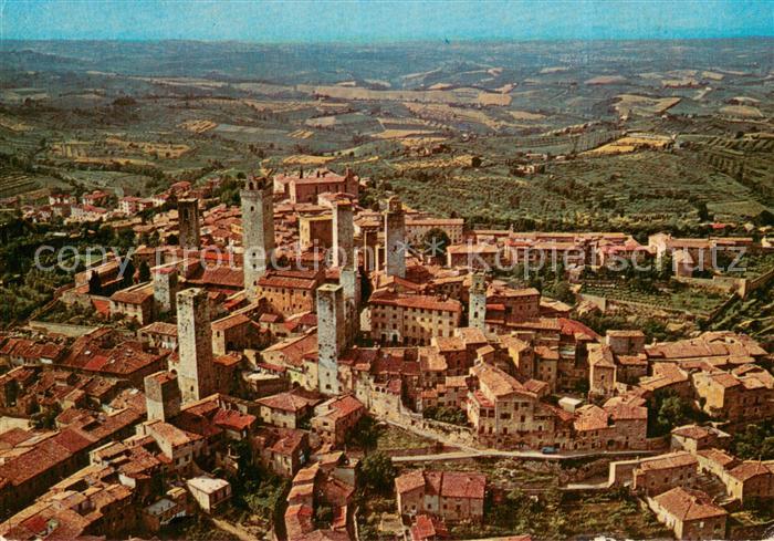 73743114 San Gimignano Toscana Fliegeraufnahme