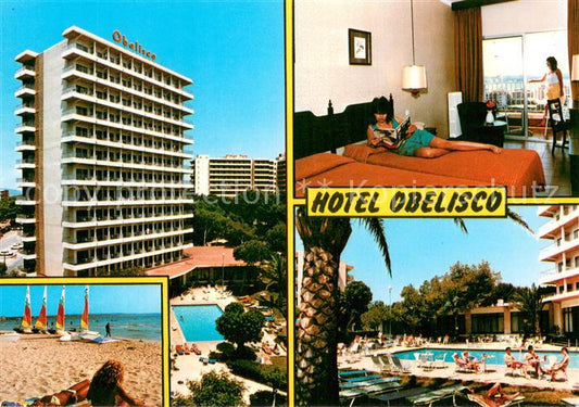 73741873 Playa de Palma Mallorca Hotel Obelisco Strand Zimmer Pool