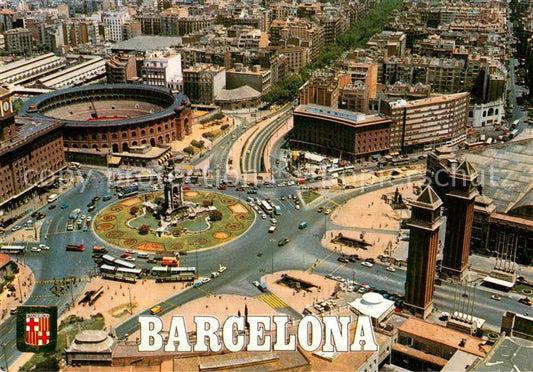 73745417 Barcelona Cataluna Plaza de Espana Vista aerea