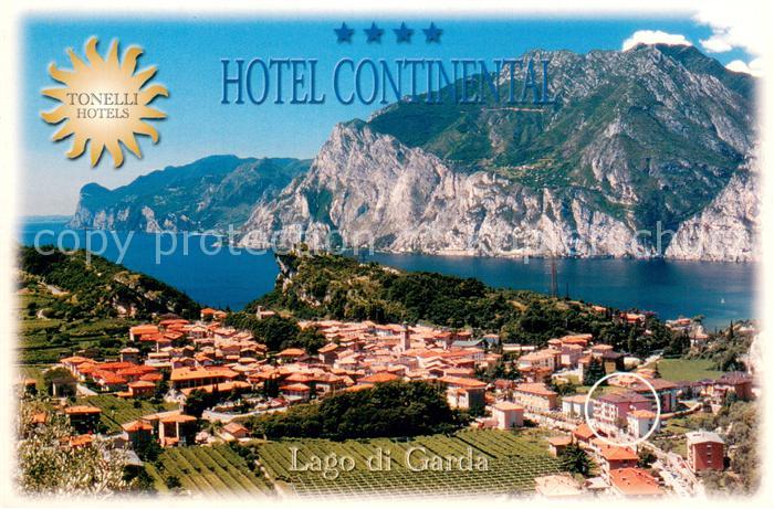 73753238 Nago Lago di Garda Hotel Continental Fliegeraufnahme