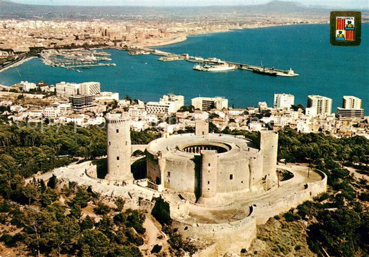 73753852 Palma Mallorca Vista aerea del Castillo de Bellver y Puerto