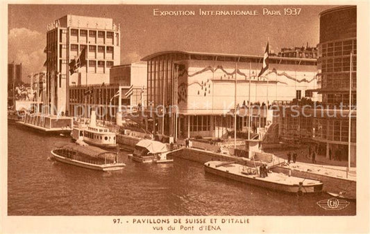 73785647 Exposition Internationale Paris 1937 CH.97 Pavillons de Suisse et Dital