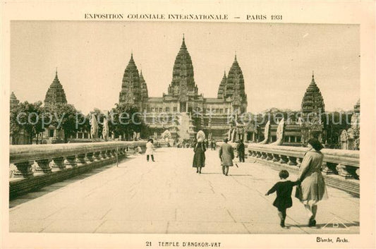 73786603 Exposition Coloniale Internationale Paris 1931 Braun Nr.21 Temple Dangk