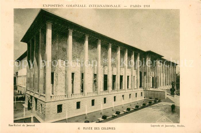 73786605 Exposition Coloniale Internationale Paris 1931 Braun Nr.6 Musee des Col