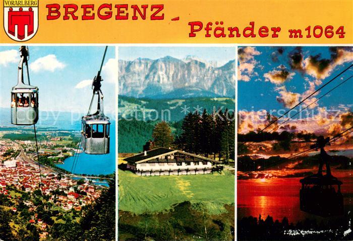 73802699 Seilbahn Cable-Car Telepherique Bregenz Pfaender