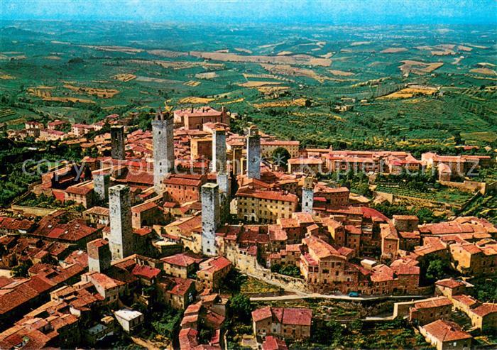 73757070 San Gimignano Toscana Fliegeraufnahme