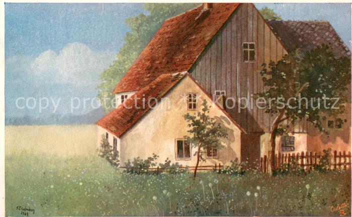 73808830 Verlag Tucks Oilette Serie Haus