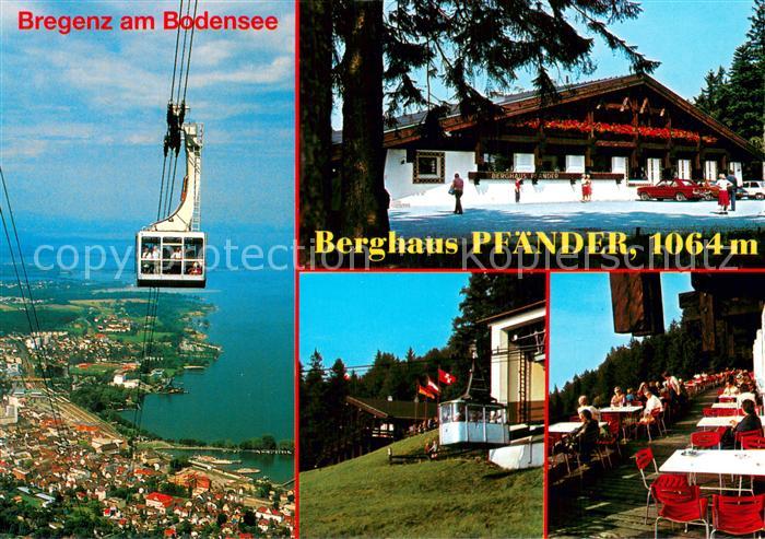 73812251 Seilbahn Cable-Car Telepherique Berghaus Pfaender Bregenz am Bodensee