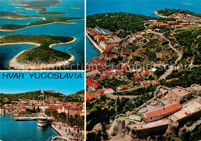 73759678 Hvar Croatia Fliegeraufnahmen Hafenpartie