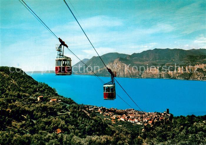 73820096 Seilbahn Cable-Car Telepherique Lago di Garda Malcesine Baldo Berg