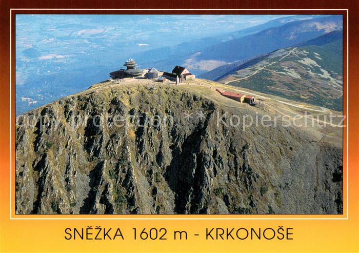 73760743 Snezka Schneekoppe Riesengebirge Letecky pohled Fliegeraufnahme