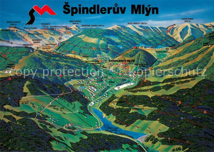 73760747 Spindleruv Mlyn Spindelmuehle Riesengebirge CZ Fliegeraufnahme