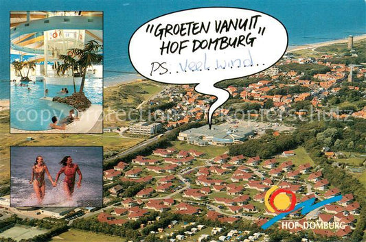 73766405 Domburg NL Vakantiepark Hof Domburg Fliegeraufnahme