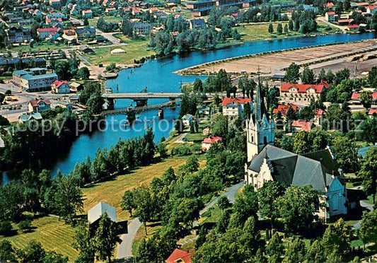 73766444 Sunne Kyrkan vid Mellanfryken Fliegeraufnahme