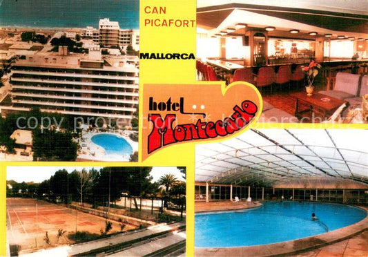 73766166 Can Picafort Mallorca ES Hotel Montecarlo Fliegeraufnahme Gastraum Hall