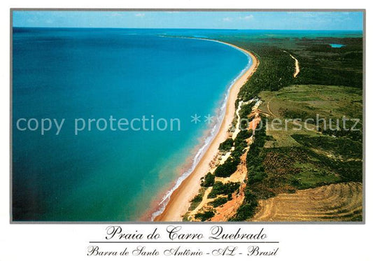 73766195 Barra de Santo Antonio Brazil Praia do Carro Quebrado aerial photo