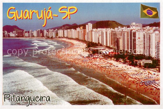 73766497 Guaruja Brazil Praia da Pitangueira aerial photo