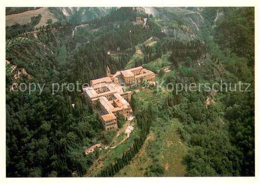 73766556 Siena Abbazia di Monte Oliveto Maggiore Fliegeraufnahme