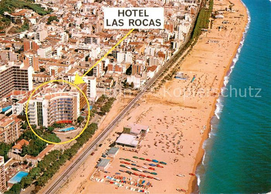 73766676 Calella de Mar ES Hotel Las Rocas Strand Fliegeraufnahme